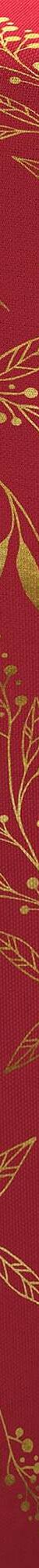 Nappe motif végétal métallisé (rouge / doré) Nappe motif végétal métallisé (rouge / doré)